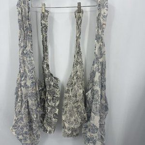 FREE PEOPLE Reusable Cotton Gauze Bag Paisley Floral Shopping Tote Set of 4 Mix